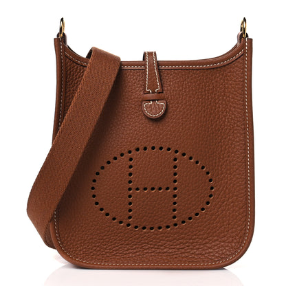 Hermes Taurillon Clemence Evelyne TPM Gold 1 of 11