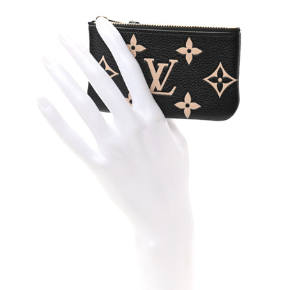 Louis Vuitton Empreinte Monogram Giant Key Pouch Black Beige 2 of 9
