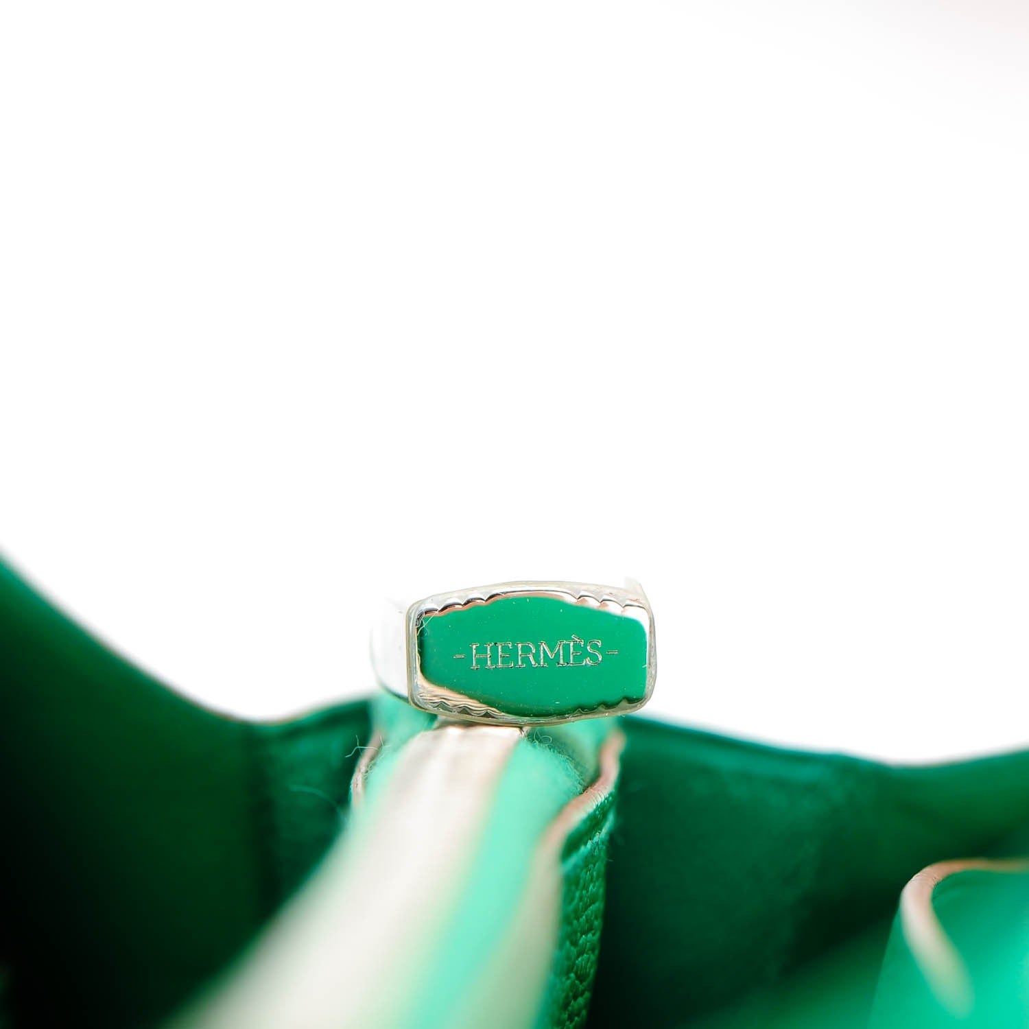 Hermes Chevre Mysore Kelly Longue Wallet Menthe 3 of 11