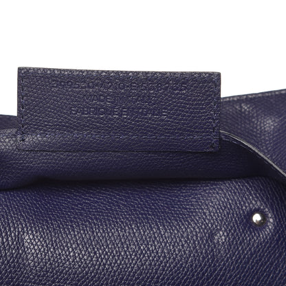 Balenciaga Calfskin Papier A4 Zip Around Plate Tote Bleu Indigo 7 of 12