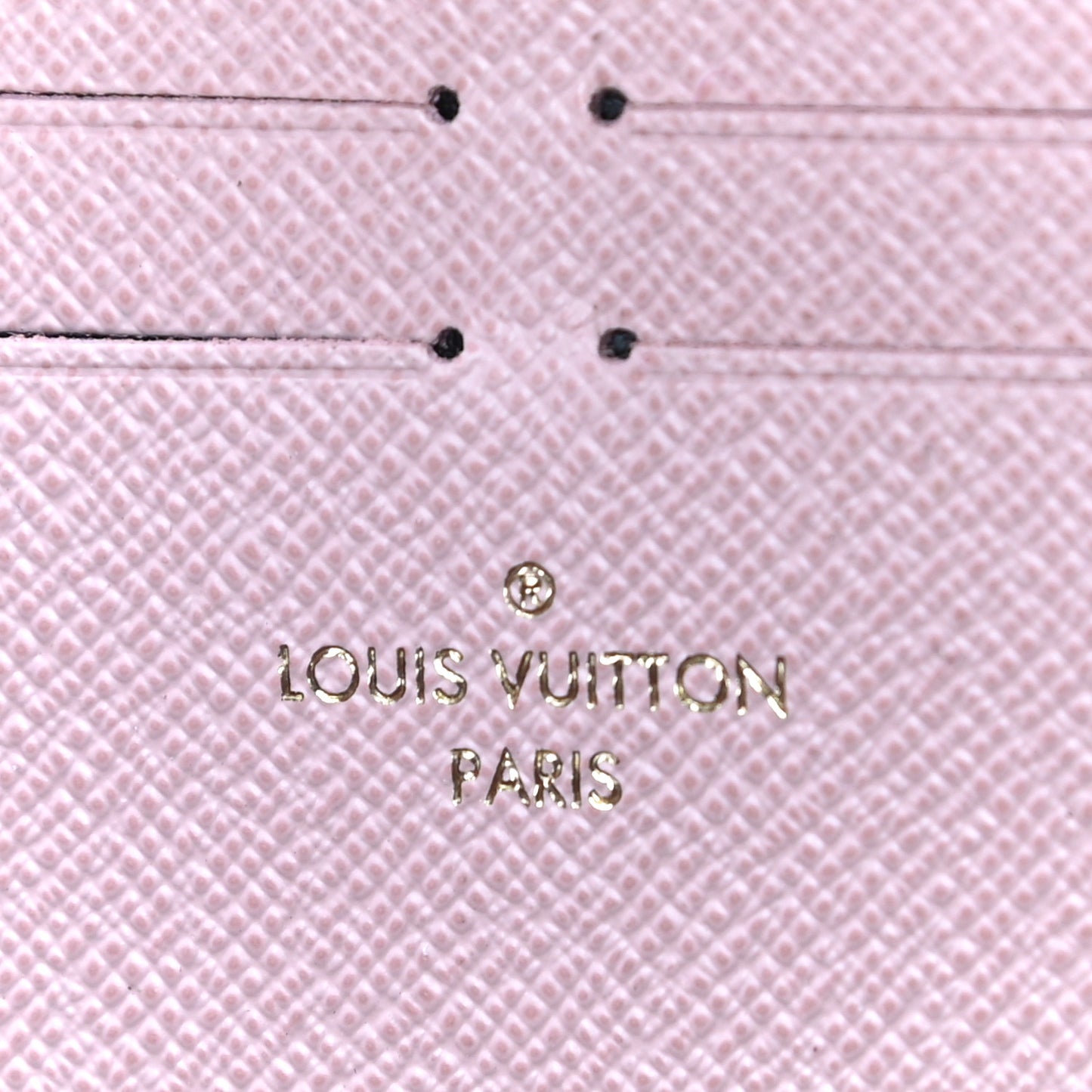 Damier Ebene Clemence Wallet Rose Ballerine