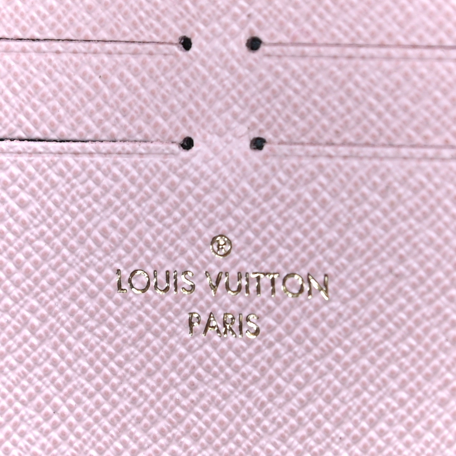 Louis Vuitton Damier Ebene Clemence Wallet Rose Ballerine 6 of 9