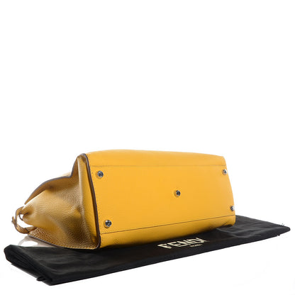 Fendi Cuoio Romano Selleria Large Mens Peekaboo Essential Iconic Satchel Yellow 4 of 11