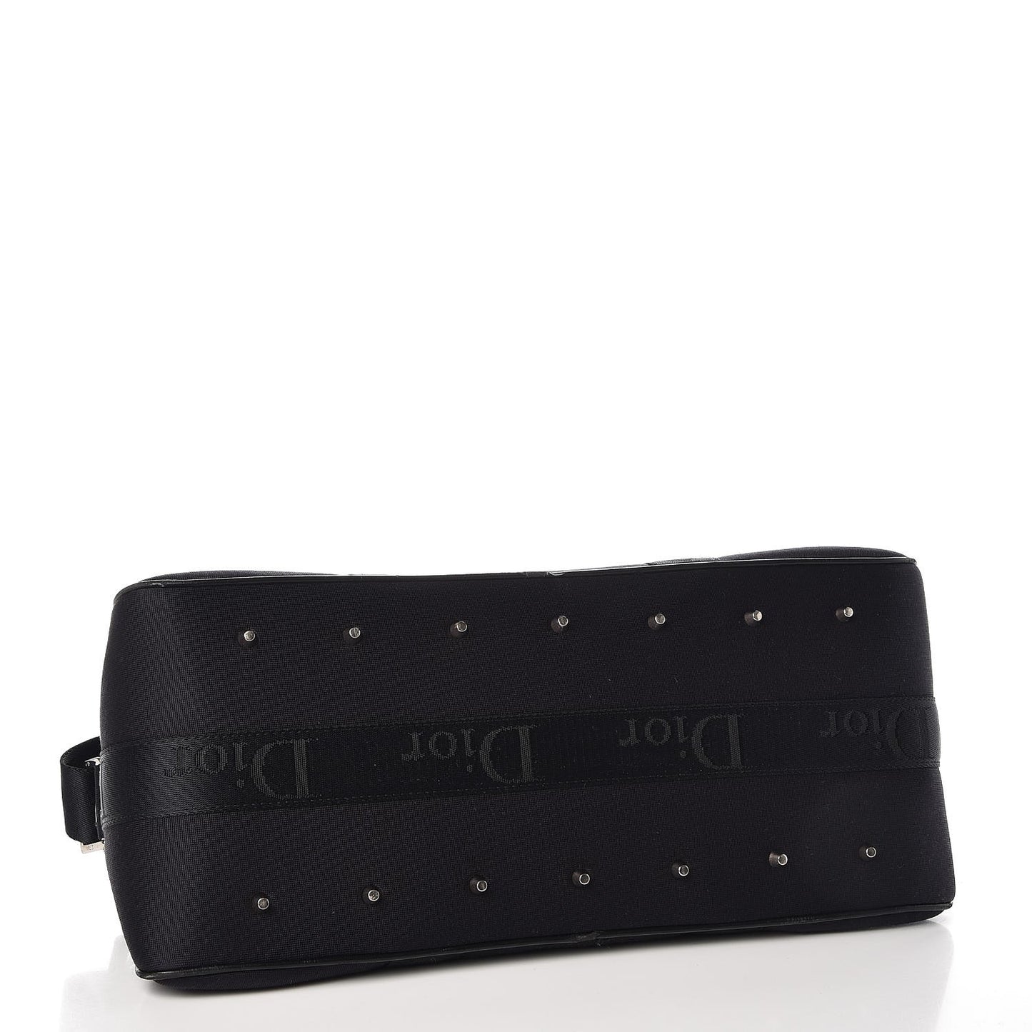 Nylon Crystal Satchel Black