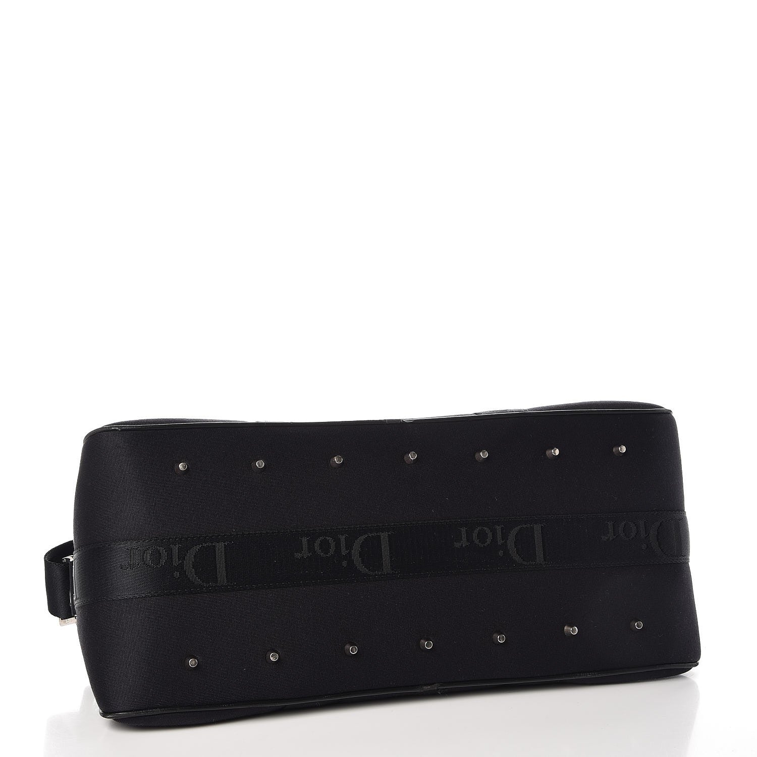 Christian Dior Nylon Crystal Satchel Black 5 of 19
