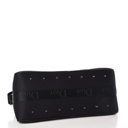 Christian Dior Nylon Crystal Satchel Black 5 of 19