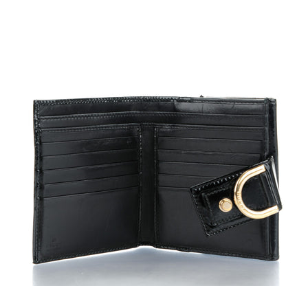 Gucci Patent Abbey Compact Wallet Black 5 of 8