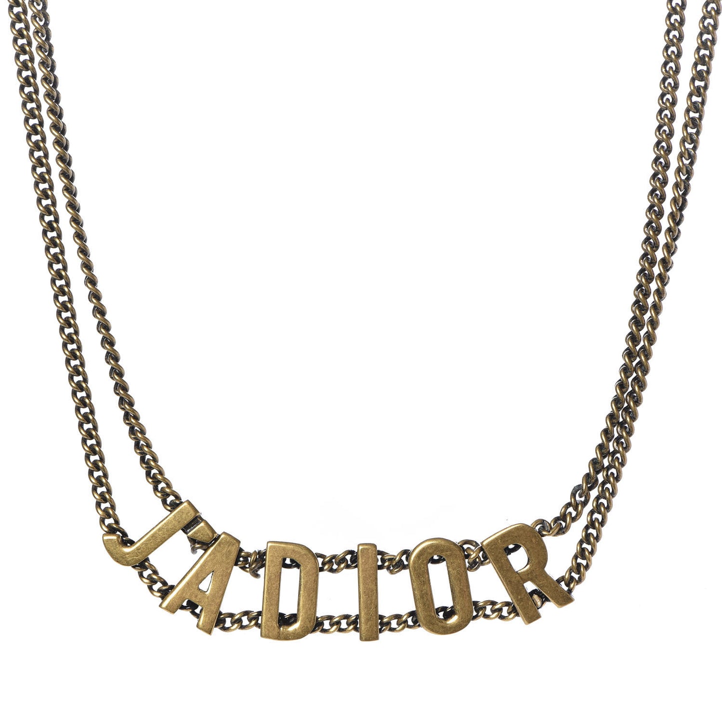 Metal J'Adior Choker Necklace Aged Gold