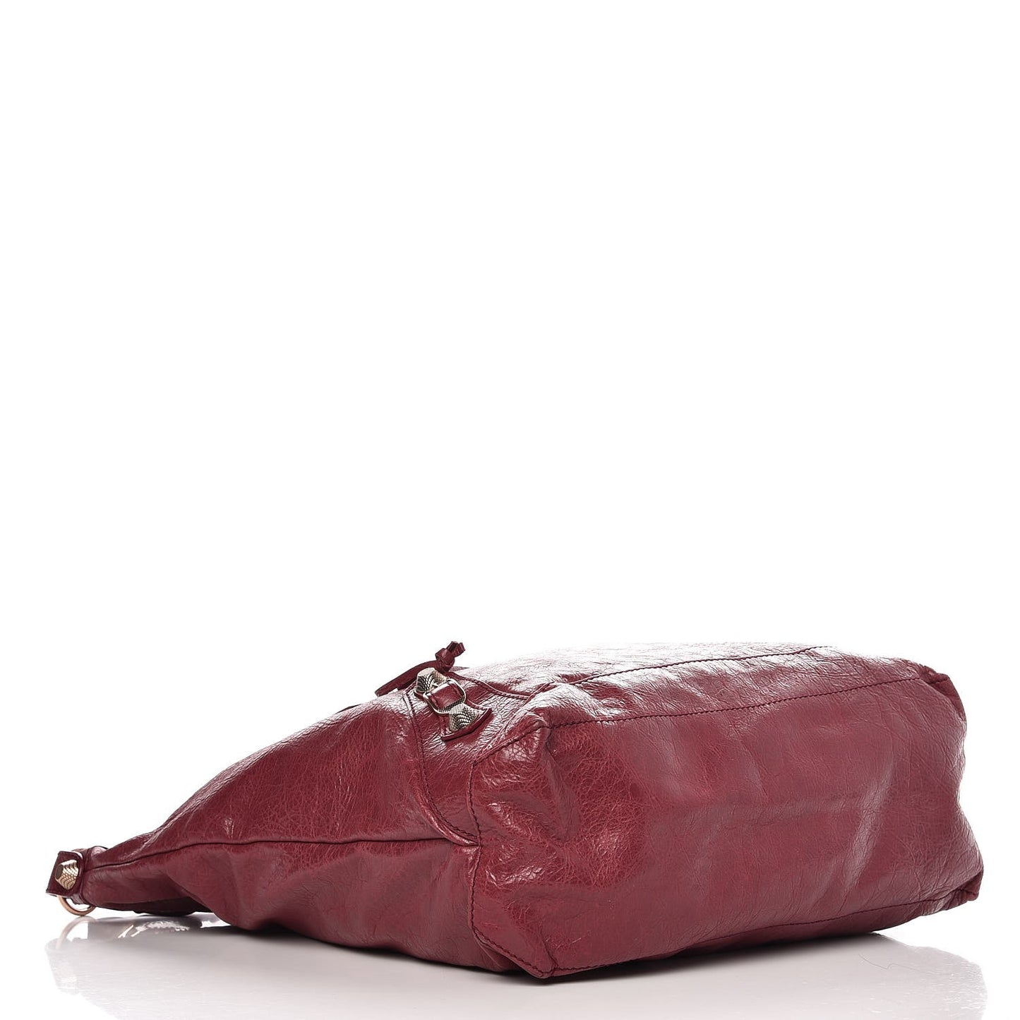 Agneau Giant 12 Rose Gold Hardware Day Hobo Cassis
