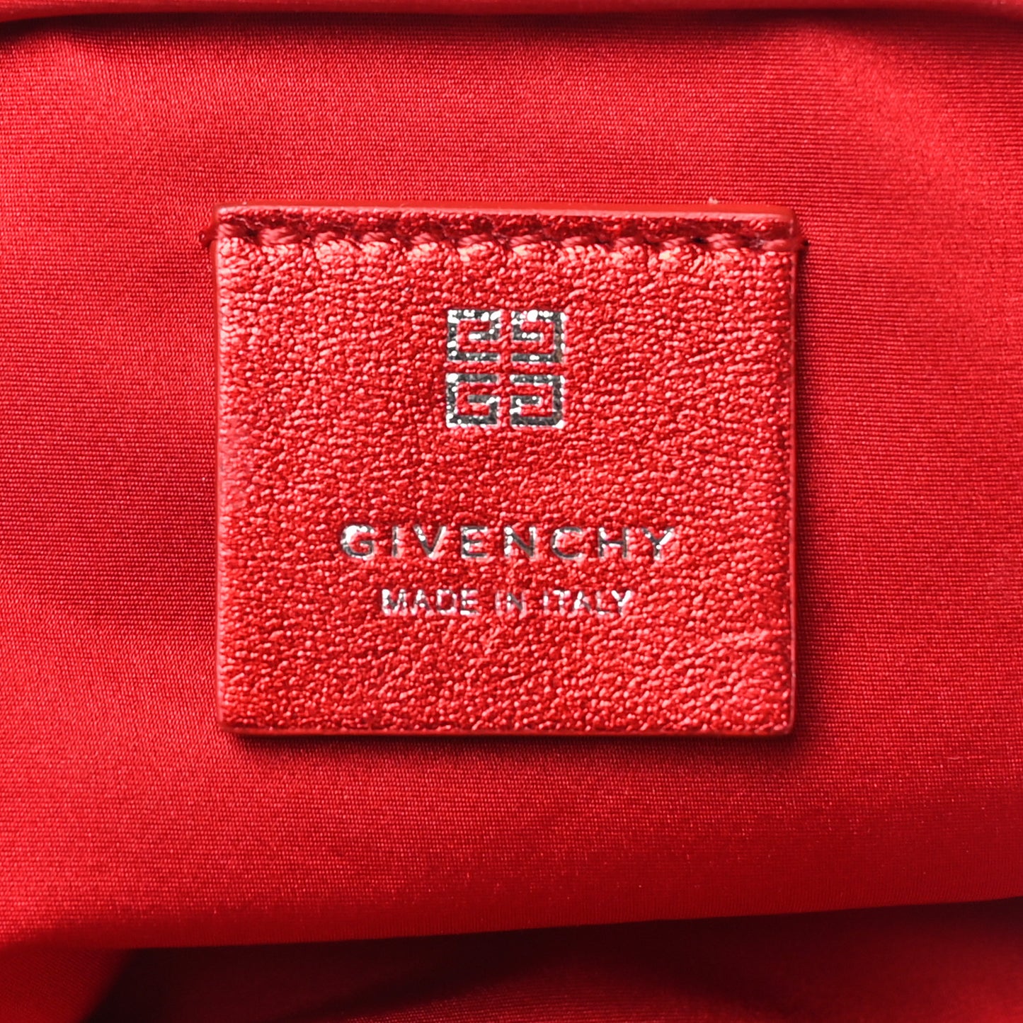 Satin Mini Kenny Shoulder Bag Red