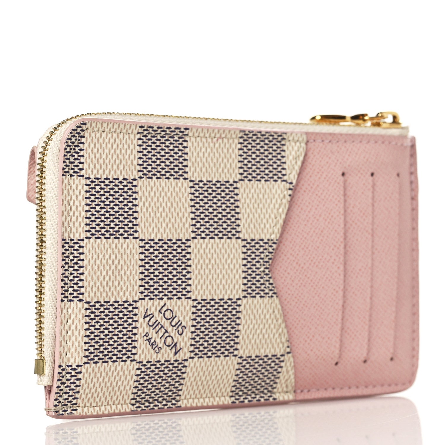 Louis Vuitton Damier Azur Recto Verso Card Holder Rose Ballerine 3 of 6