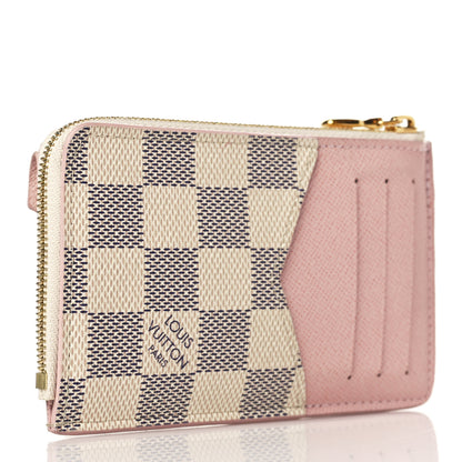 Louis Vuitton Damier Azur Recto Verso Card Holder Rose Ballerine 3 of 6
