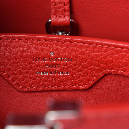 Louis Vuitton Taurillon Capucines PM Rubis 6 of 9