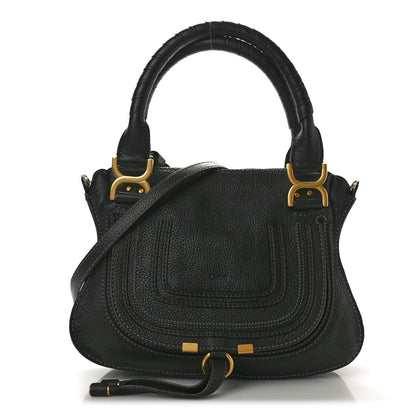 Chloe Calfskin Small Marcie Satchel Black 1 of 10