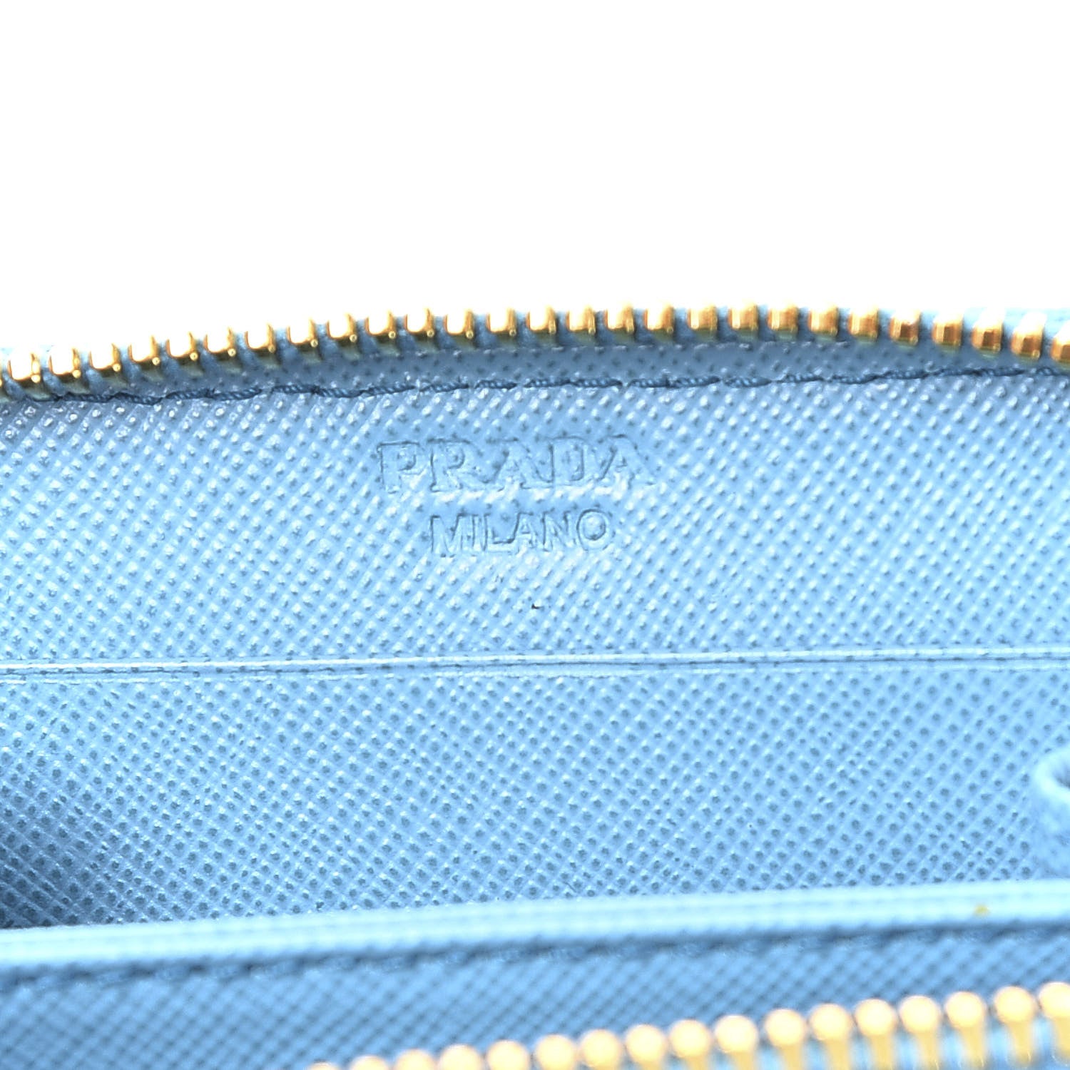 Prada Saffiano Metal Zip Coin Purse Voyage 7 of 9