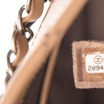 Chanel Calfskin Wild Stitch Small Shopping Tote Beige 7 of 11