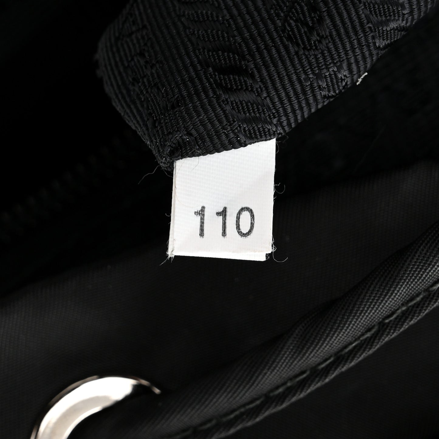 Tessuto Nylon Saffiano Medium Backpack Black