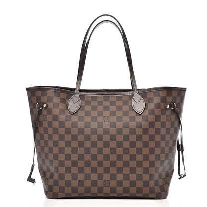 Louis Vuitton Damier Ebene Neo Neverfull MM Rose Ballerine 3 of 12