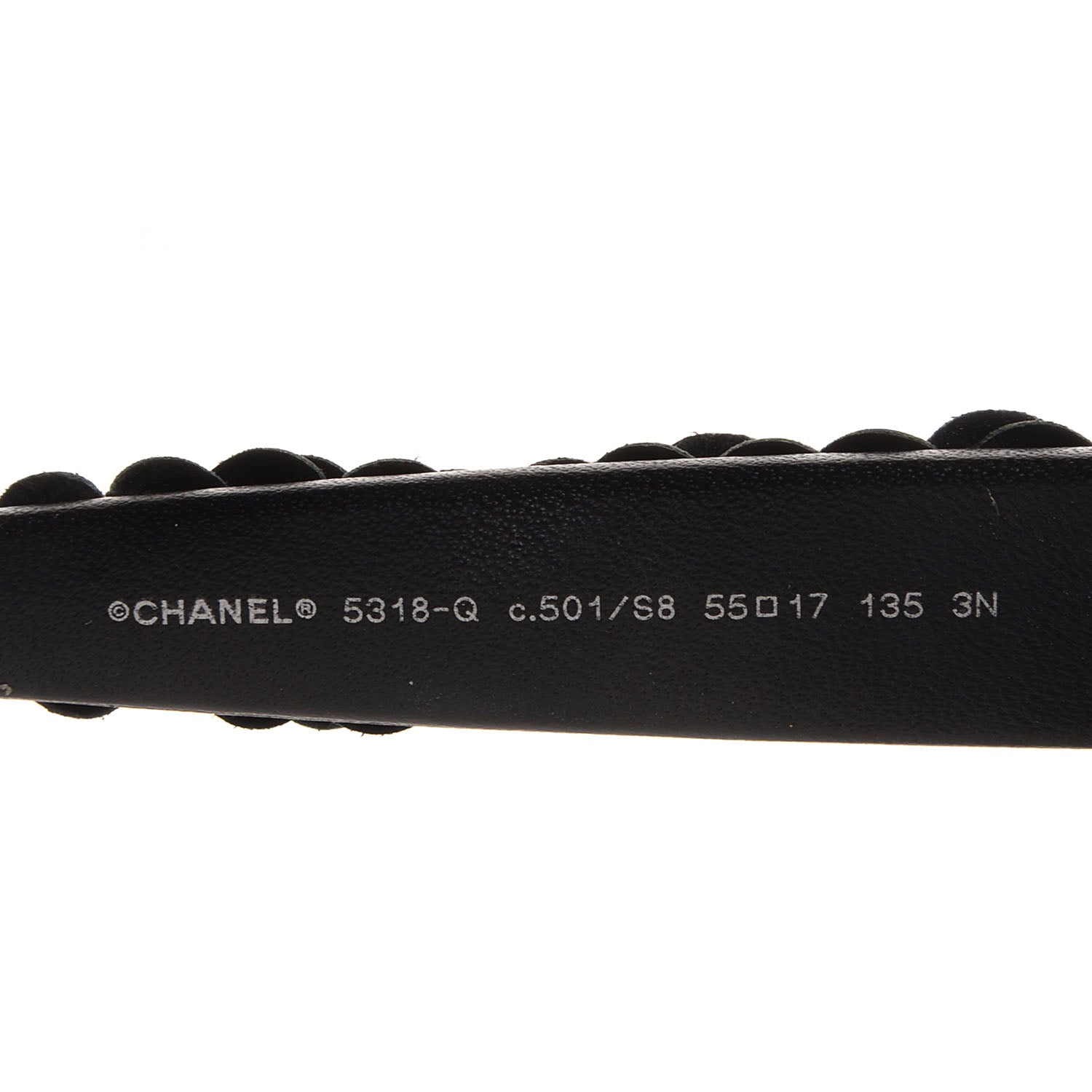 Chanel Lambskin Camellia CC Sunglasses 5318 Q Black 4 of 5