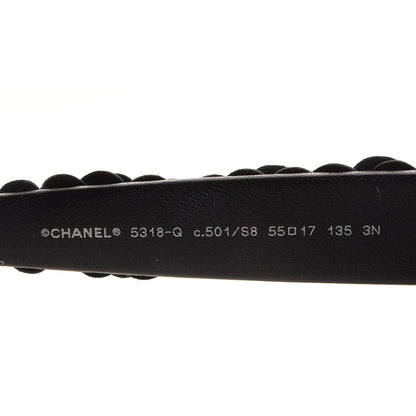 Chanel Lambskin Camellia CC Sunglasses 5318 Q Black 4 of 5