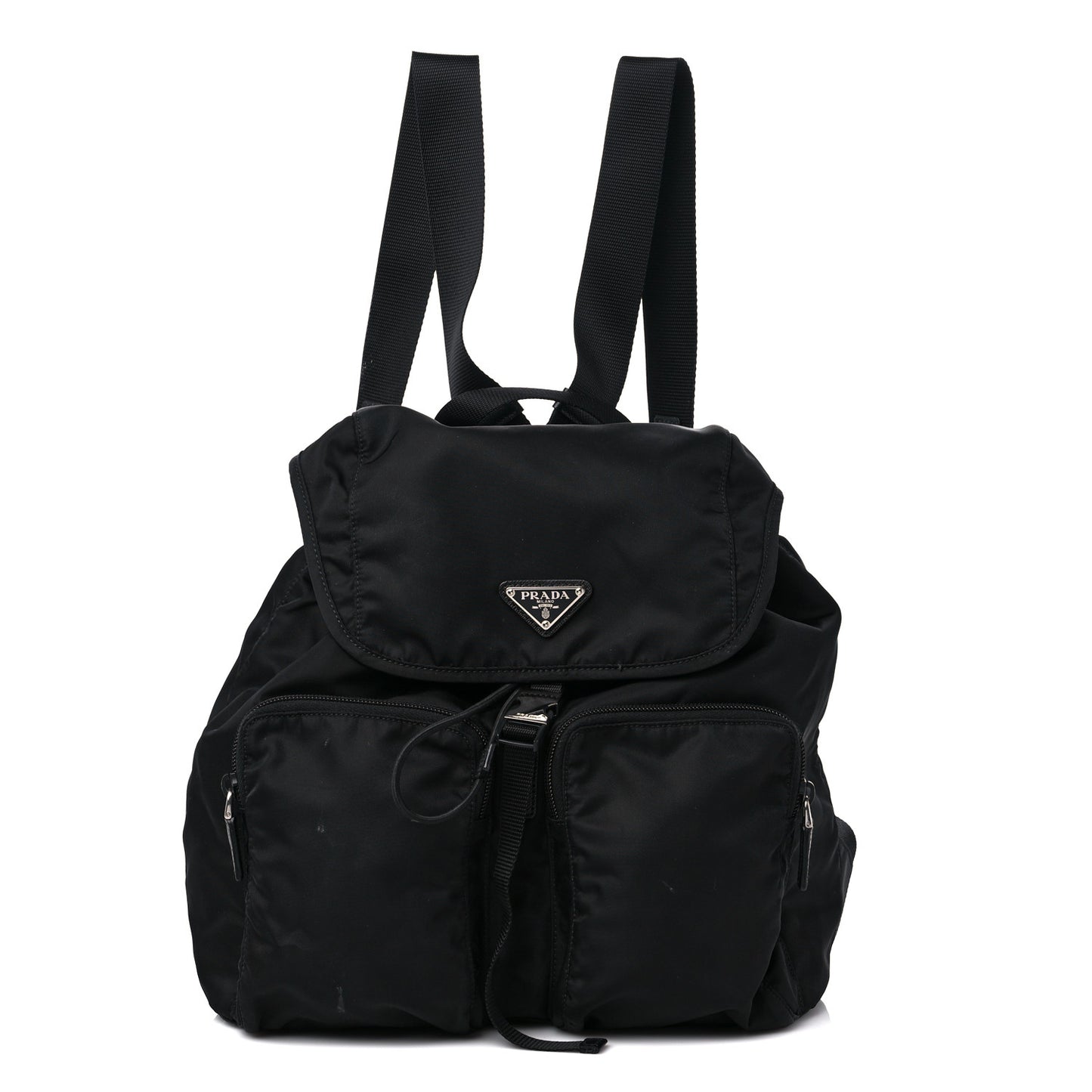 Tessuto Nylon Saffiano Vela Backpack Black