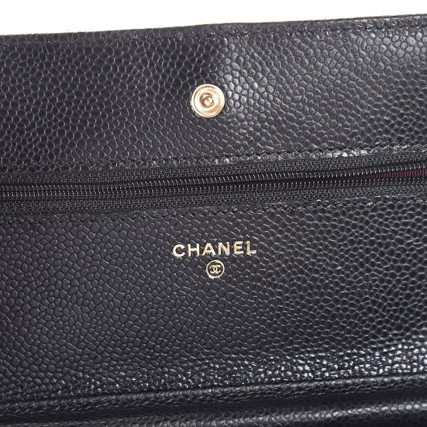 Chanel Caviar Quilted Wallet On Chain WOC Black 6 of 7