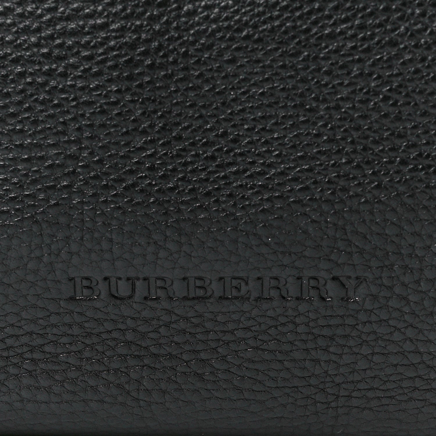 Burberry Grainy Calfskin House Check Medium Maidstone Black 9 of 13