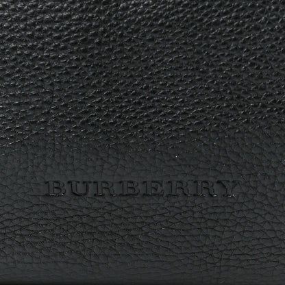 Burberry Grainy Calfskin House Check Medium Maidstone Black 9 of 13