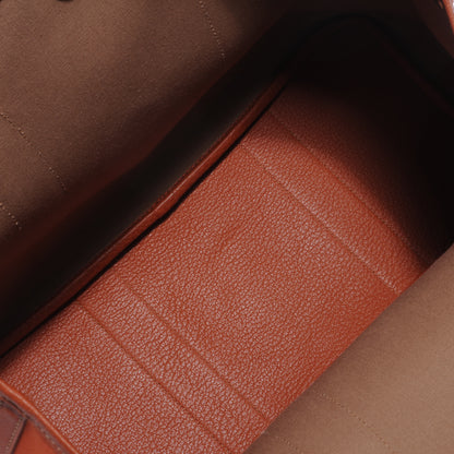 Hermes Toile Leather Garden Party PM Orange 6 of 6