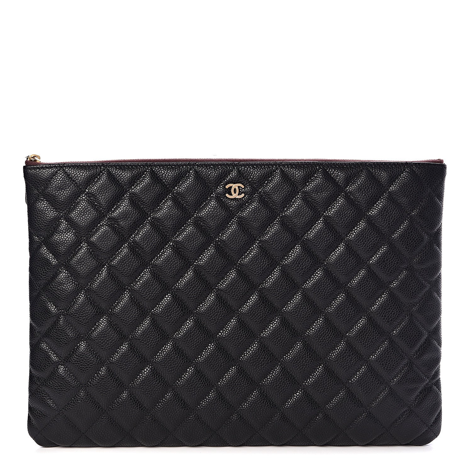 Chanel Caviar Quilted Large Cosmetic Case Black 1 of 7