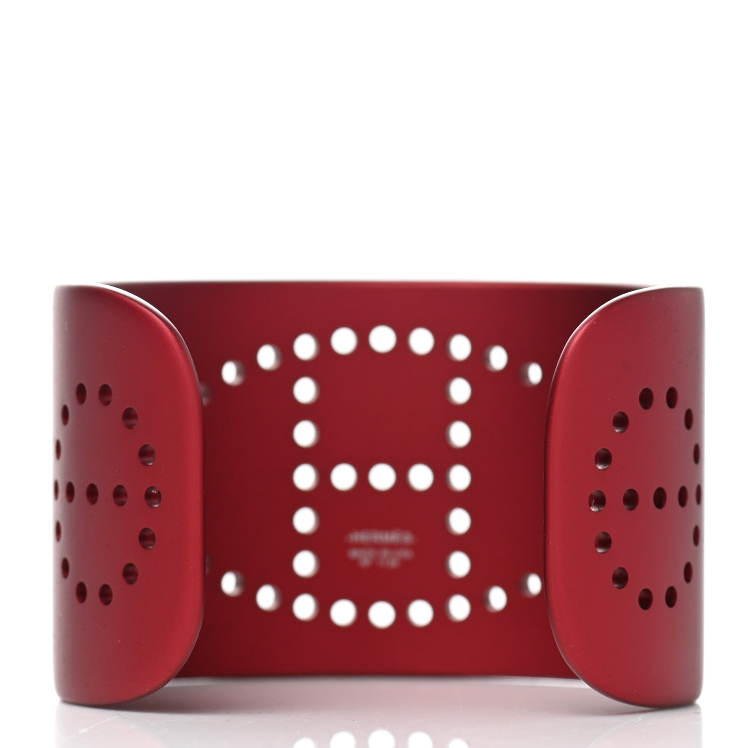 Hermes Aluminium Evelyne Sunset Cuff Bracelet T2 Rouge H 3 of 5