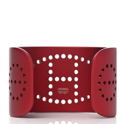 Hermes Aluminium Evelyne Sunset Cuff Bracelet T2 Rouge H 3 of 5