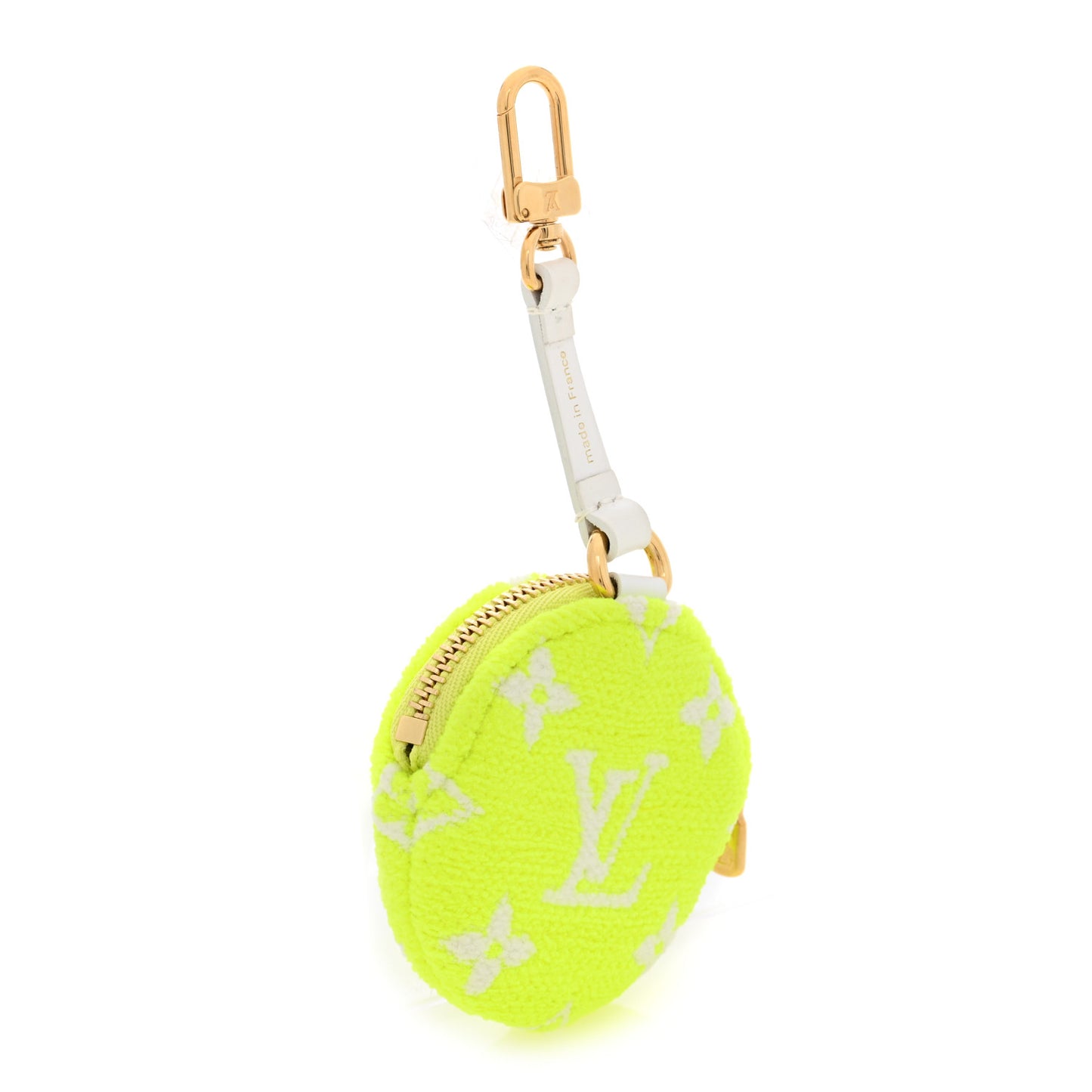 Monogram Match Tennis Ball Keyring Yellow