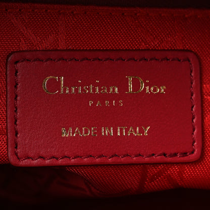 Christian Dior Lambskin Cannage Small My ABCDior Lady Dior Red 6 of 12