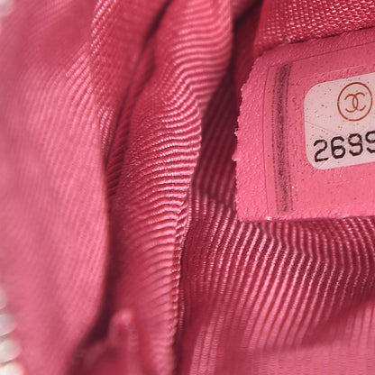 Chanel Lambskin Quilted Small Cosmetic Case Pink 7 of 8