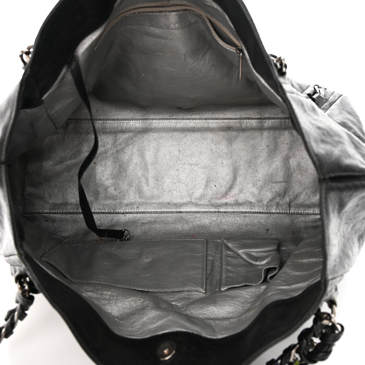 Chanel Glazed Calfskin East West Modern Chain Tote Black 5 of 22