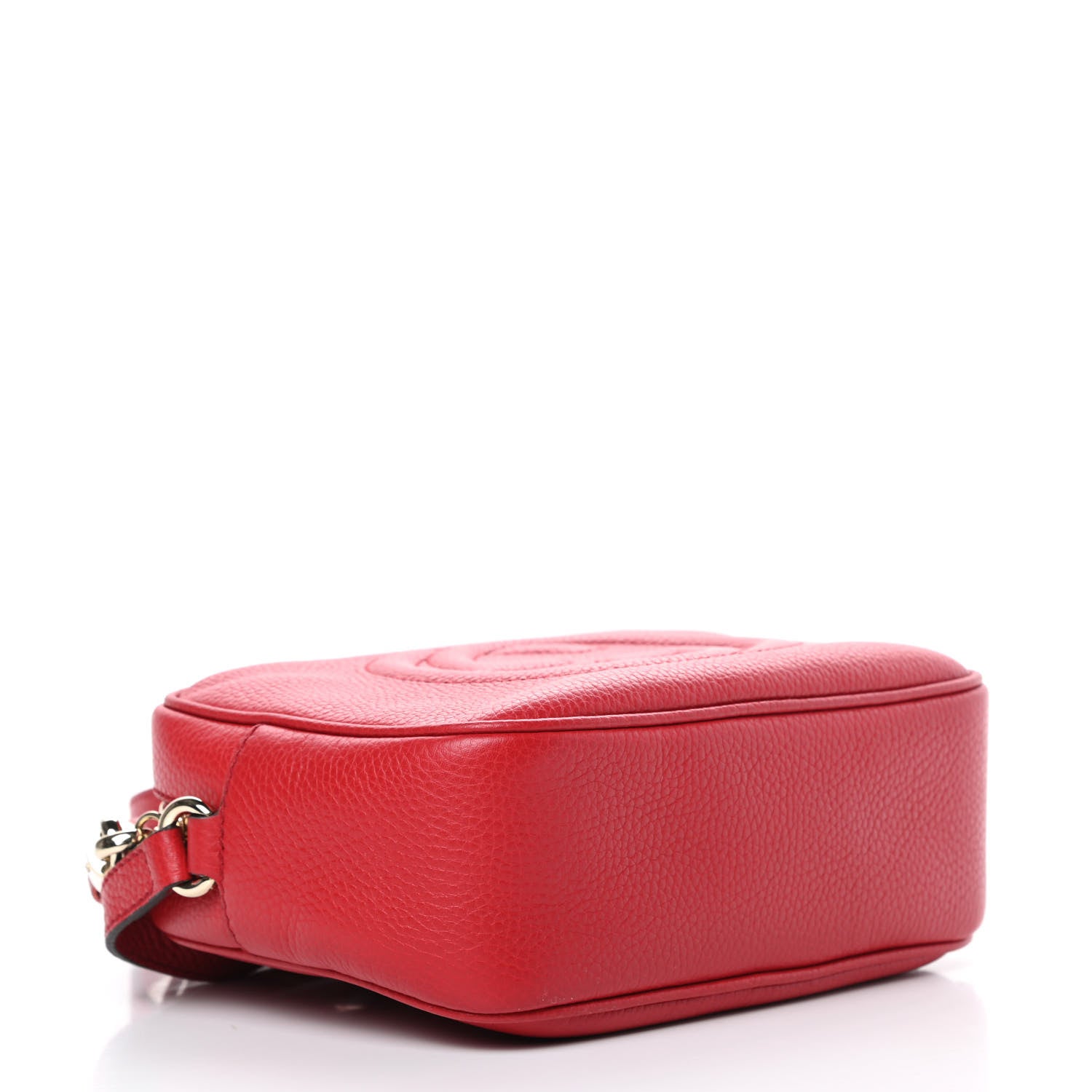 Gucci Pebbled Calfskin Small Soho Disco Bag Tabasco Red 4 of 13
