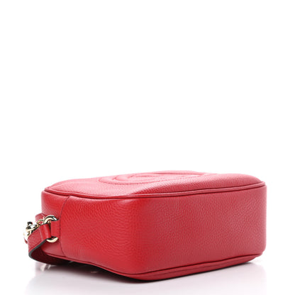 Gucci Pebbled Calfskin Small Soho Disco Bag Tabasco Red 4 of 13