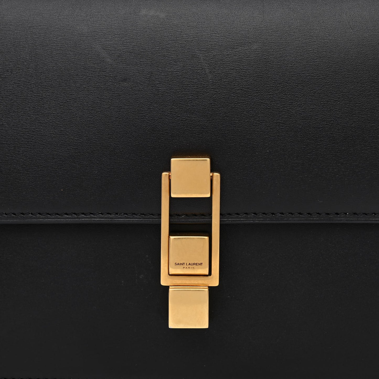 Smooth Calfskin Carre Satchel Black