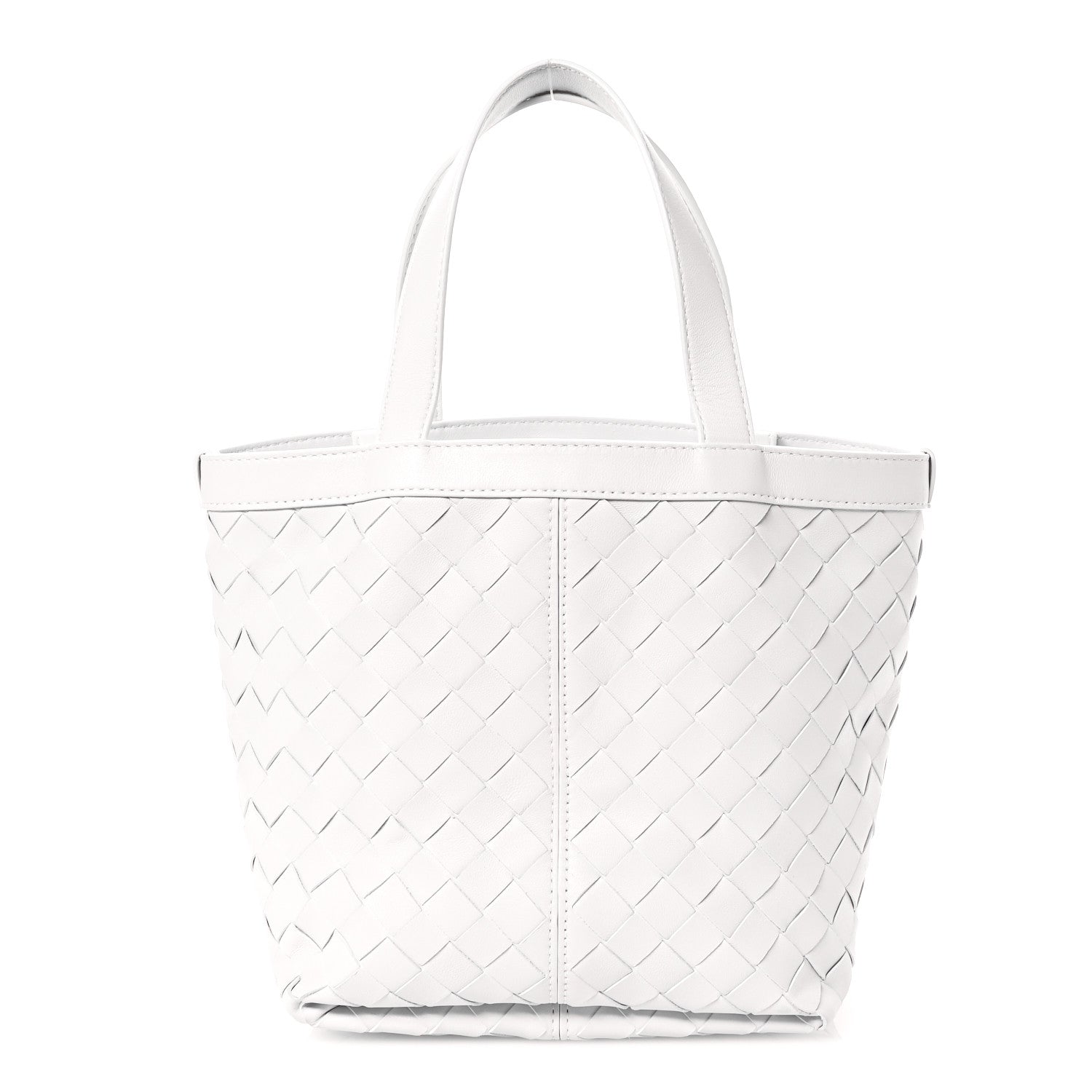 Bottega Veneta Nappa Intrecciato Small Flip Flap Tote Chalk 1 of 9