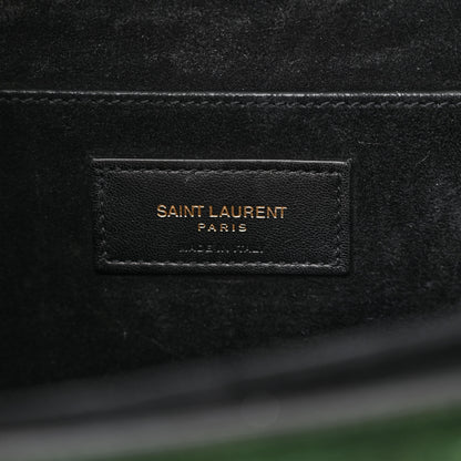 Saint Laurent Smooth Calfskin Suede Medium Bellechasse Dark Green 6 of 14