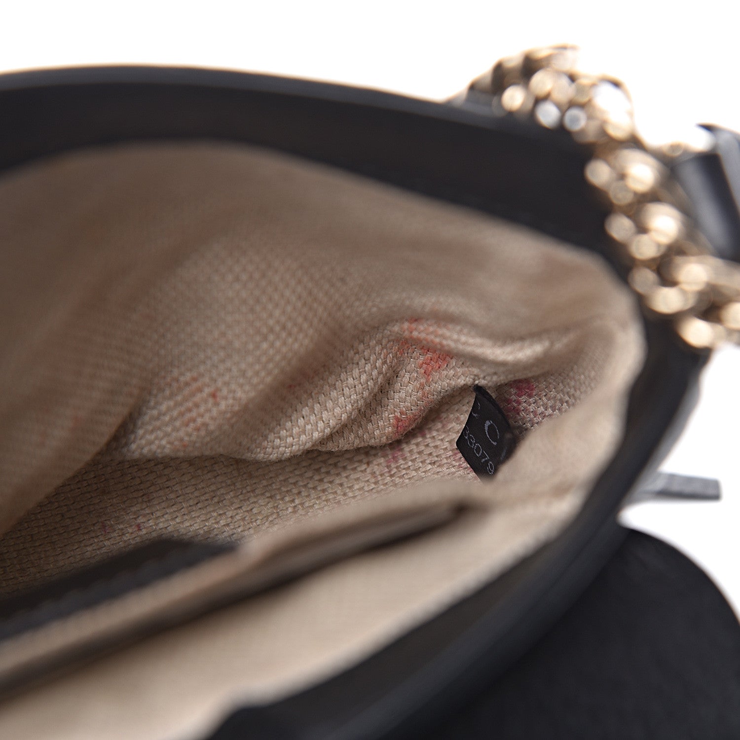 Gucci Pebbled Calfskin Small Soho Flap Crossbody Black 8 of 13