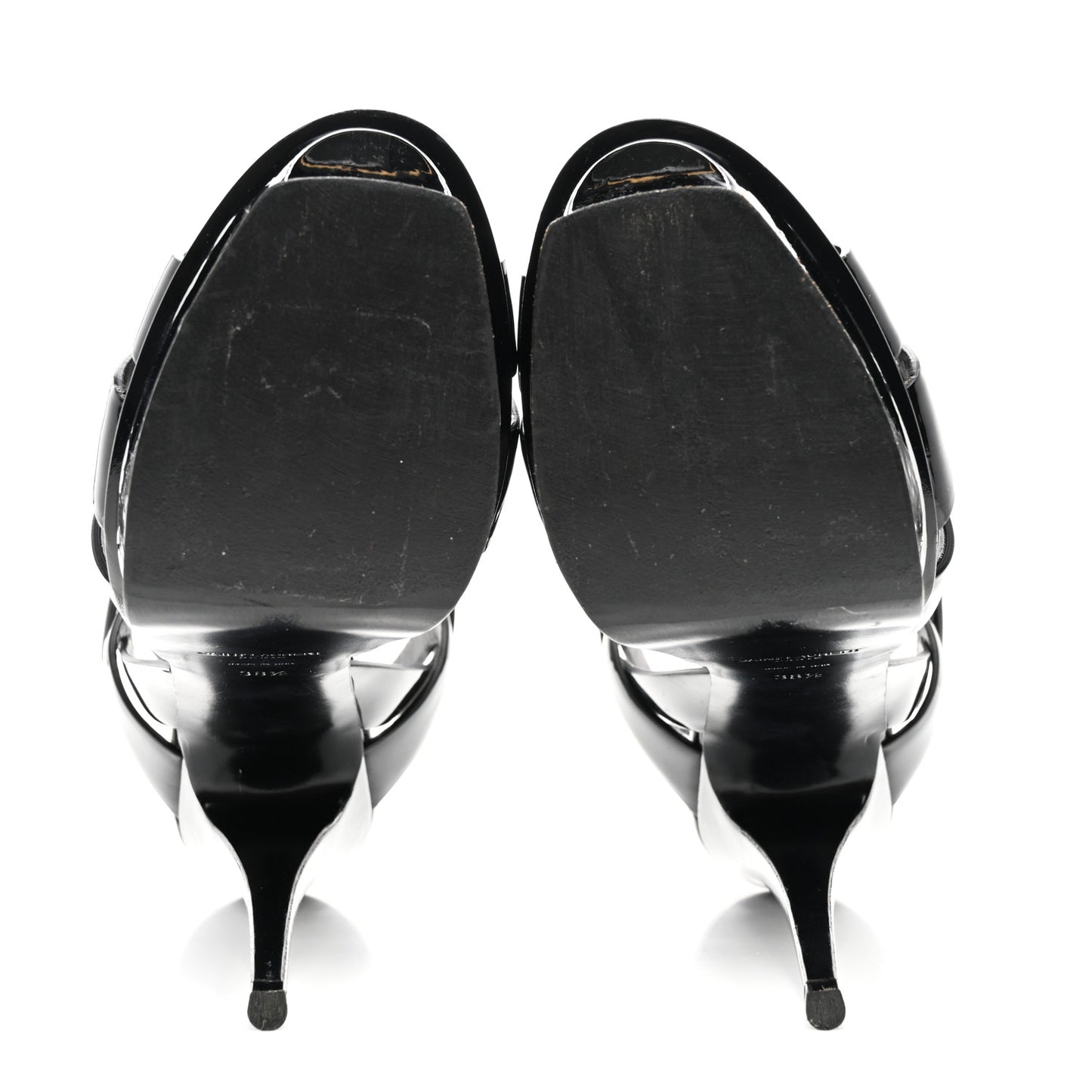 Patent Tribute 105 Platform Sandals 38.5 Black