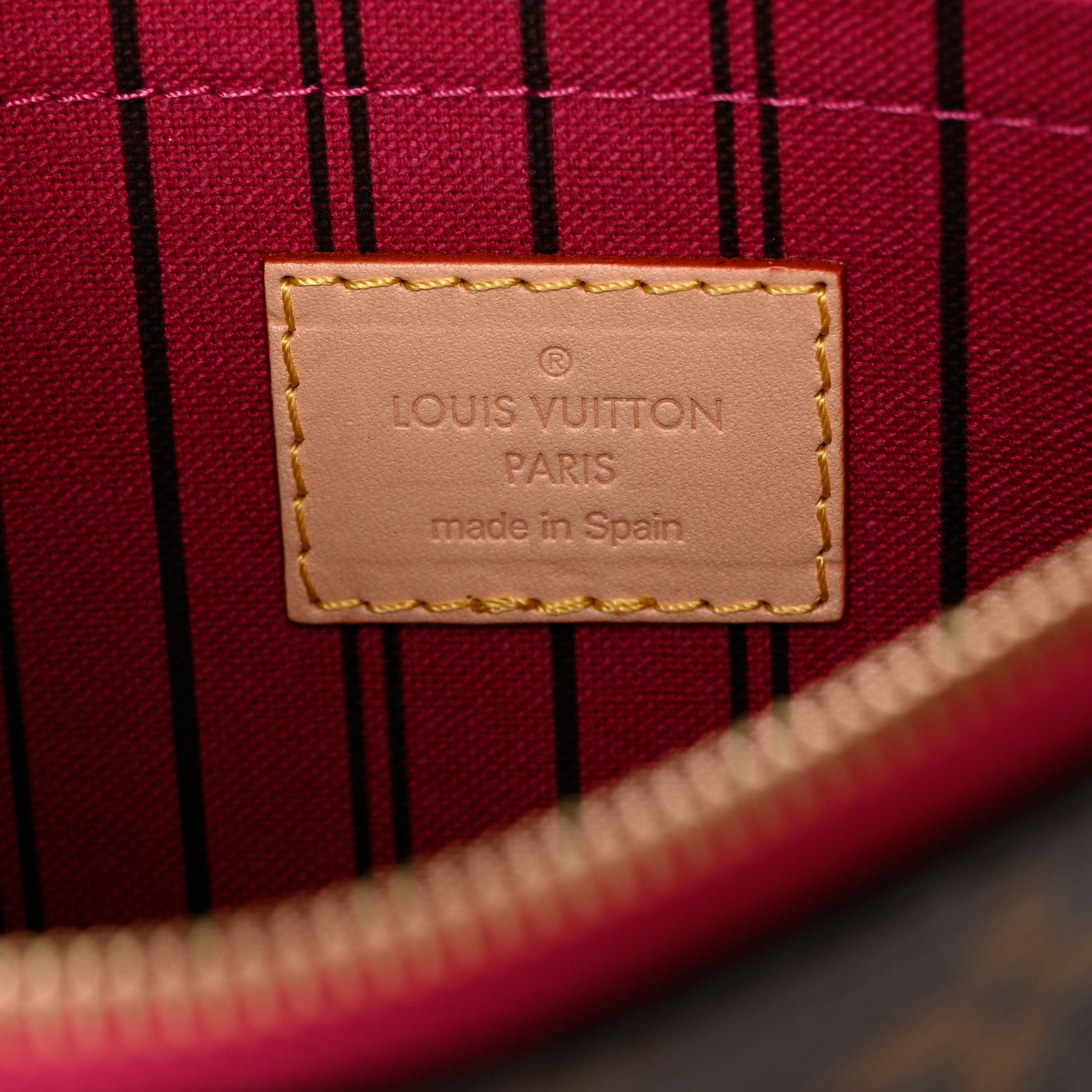Louis Vuitton Monogram Neverfull MM GM Pochette Pivoine 6 of 6