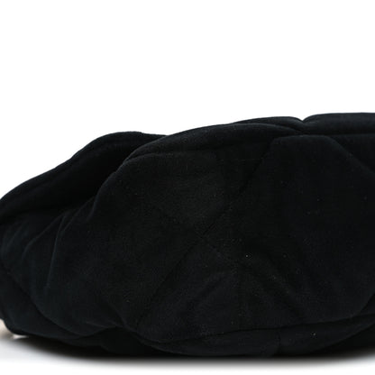 Chanel Velvet Quilted Medium Chanel 19 Flap Black 9 of 10