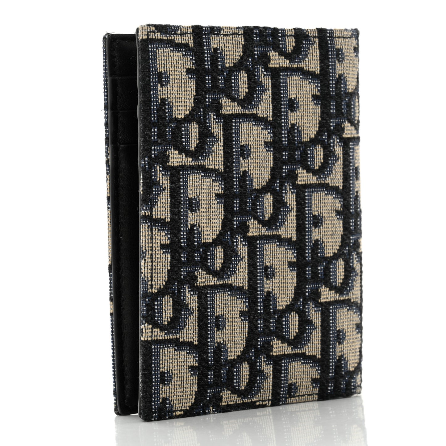 Oblique Bi-Fold Card Holder Blue