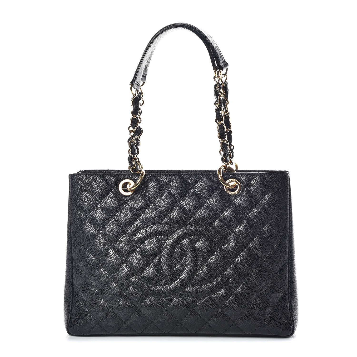 Chanel Caviar Quilted Grand Shopping Tote GST Black 1 of 10