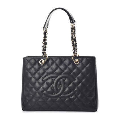 Chanel Caviar Quilted Grand Shopping Tote GST Black 1 of 10