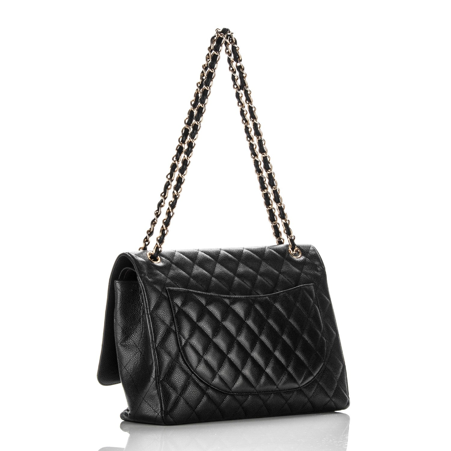 Chanel Caviar Quilted Maxi Double Flap Black 3 of 13