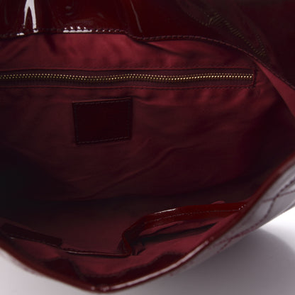Burberry Patent Quilted Brook Hobo Red 7 of 9